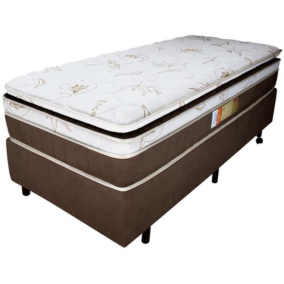 Cama Box Solteiro + Colchão Royal Relaflex 88x188x61 Mola Ensacada Viscoelástico Menor preço em Cama Box Solteiro + Colchão Royal Relaflex 88x188x61 Mola Ensacada Viscoelástico