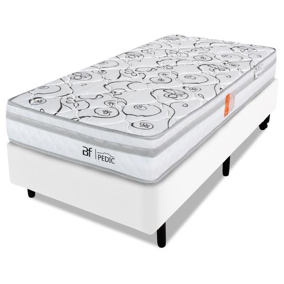 Imagem de Cama Box Solteiro com Colchão Ortopédico Firme Espuma D28 88x188m BF Colchões