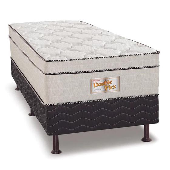Cama Box Solteiro Conjugada New Double Flex Reconflex 52x88x188 Menor preço em Cama Box Solteiro Conjugada New Double Flex Reconflex 52x88x188