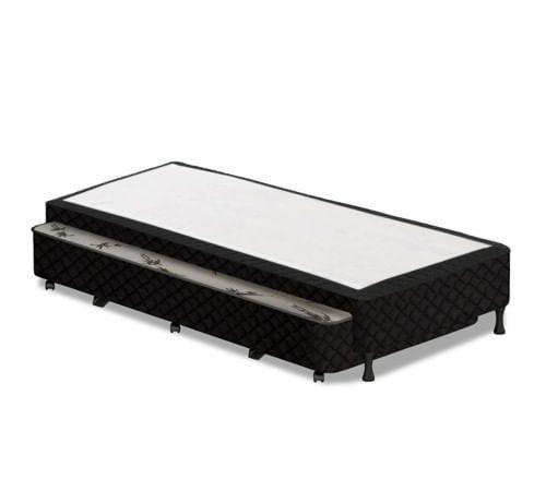 Cama Box SOLTEIRO Flora Bicama Black - Molas Bonnel - 088x188 Menor preço em Cama Box SOLTEIRO Flora Bicama Black - Molas Bonnel - 088x188