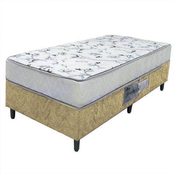 Cama Box Solteiro Gardenia Conjugado com Molas Bonnel Menor preço em Cama Box Solteiro Gardenia Conjugado com Molas Bonnel