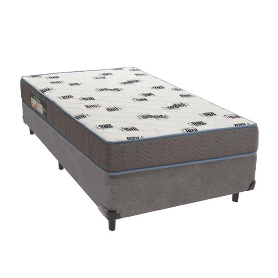 Imagem de Cama Box Solteiro Ortobom D33 Light Cinza