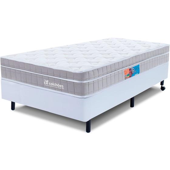 Imagem de Cama Box Solteiro Premium Molas Ensacadas com Espuma D33 Astronasa 88x188cm BF Colchões