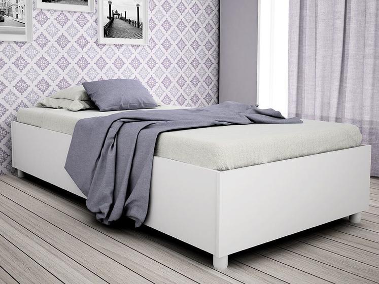 Imagem de Cama Box Solteiro Tcil Mônaco  Branco