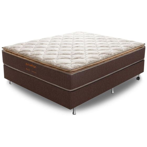 Cama Box Viúva (Box + Colchão) 128x188x63 Bali Prorelax Molas Ensacadas Pillow Top Turn Free - Marrom/Bege Menor preço em Cama Box Viúva (Box + Colchão) 128x188x63 Bali Prorelax Molas Ensacadas Pillow Top Turn Free - Marrom/Bege