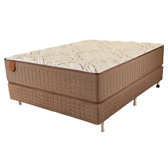 Imagem de Cama Box Viúva (box + Colchão) 128x188x69 Rubi Prorelax Pillow In Turn Free - Marrom