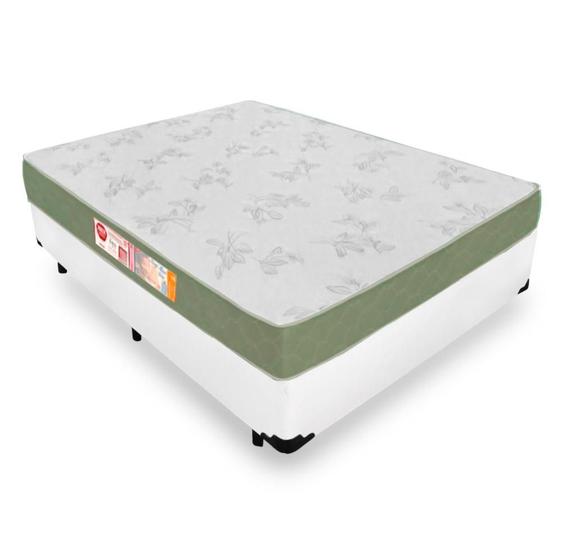 Imagem de Cama Box Viúva + Colchão De Espuma D33 - Castor - Sleep Max 128x188x53cm