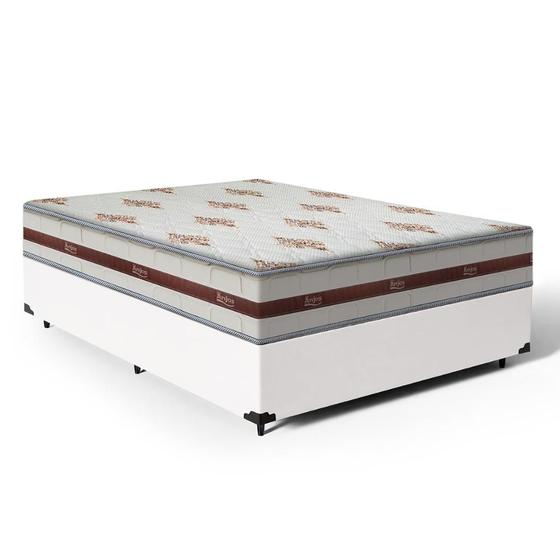 Imagem de Cama Box Viúva + Colchão de Molas Ensacadas - Anjos - Classic 128cm