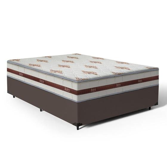Imagem de Cama Box Viúva + Colchão de Molas Ensacadas - Anjos - Classic 128cm