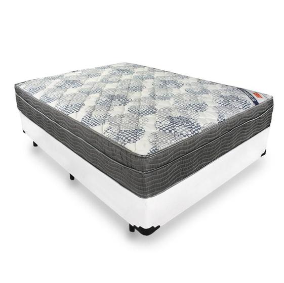 Cama Box Viúva + Colchão De Molas Ensacadas - Ortobom - ISO SuperPocket 128cm Imagem de Cama Box Viúva + Colchão De Molas Ensacadas - Ortobom - ISO SuperPocket 128cm