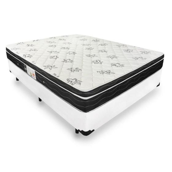 Imagem de Cama Box Viúva + Colchão De Molas - Ortobom - Physical Nanolastic 128x188x58cm