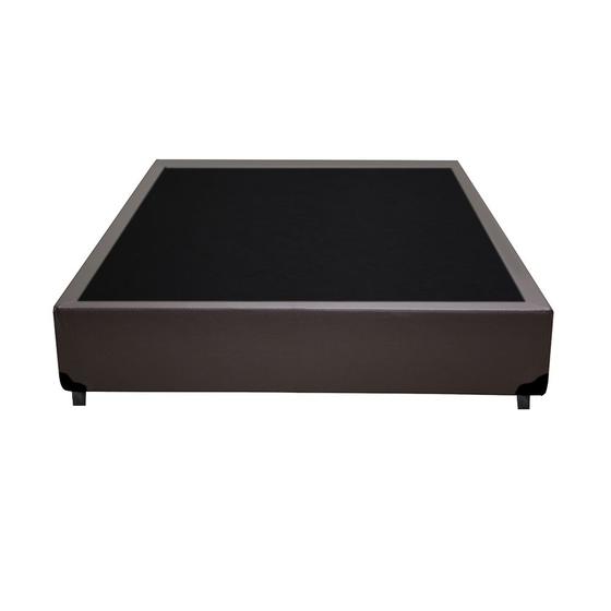 Imagem de Cama Box Viúva Ortobello Móveis Sintético Marrom 37x128x188