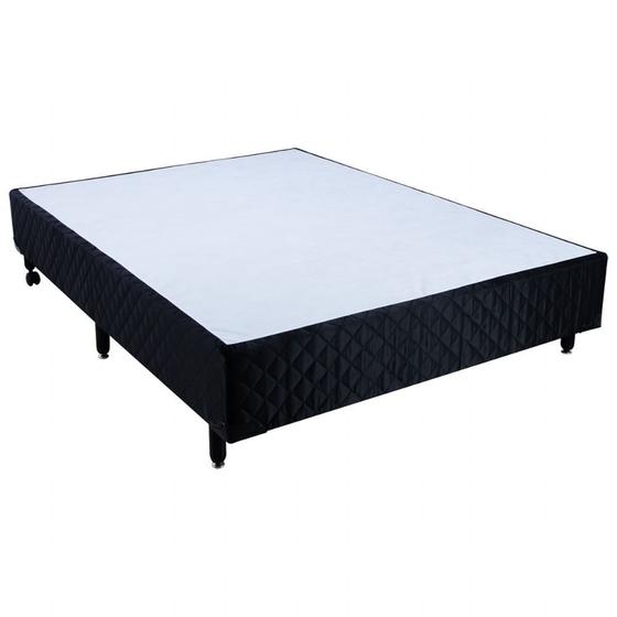 Imagem de Cama Box Viúva Simples Mega Colchões Black - 120x203