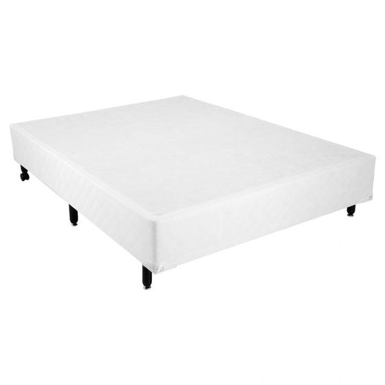 Imagem de Cama Box Viúva Simples Mega Colchões Branco - 120x203