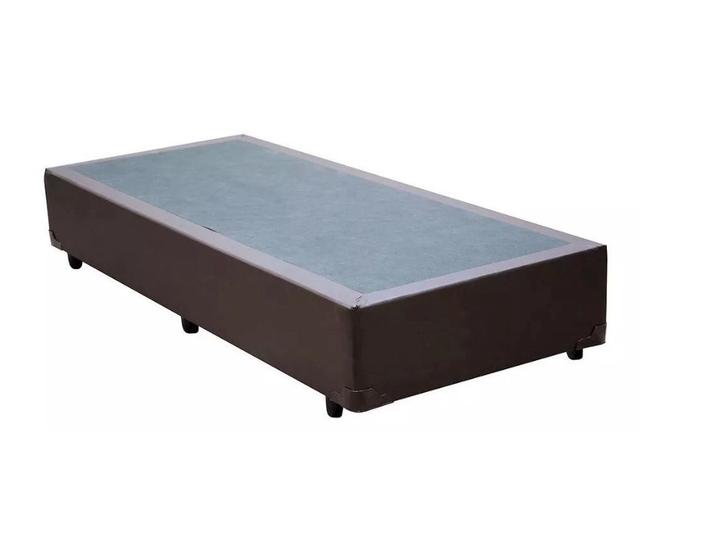 Imagem de Cama Box Viuvo 96x203x36 material sintético Marrom