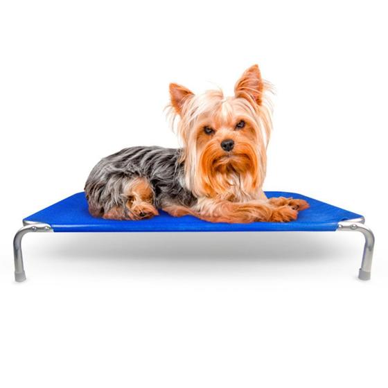 Imagem de Cama Cachorro Suspensa Caminha Pet Lavável Resistente Tamanho P Azul Mec G