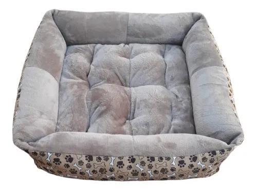 Imagem de Cama Caminha Para Cachorro Grande Pet Cães Gatos Fundo Impermeável GG 70 x 70 Avelã