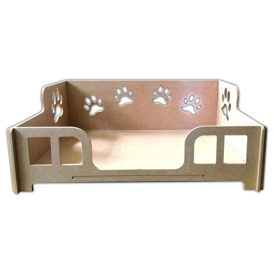 Imagem de Cama Caminha Sofá Casa Para Pet, Cachorro, Gato, Em Mdf Crú P