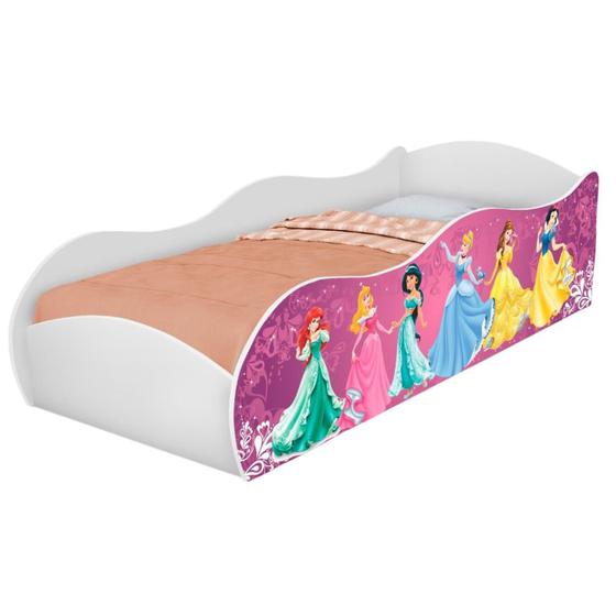 Imagem de Cama carro móveis para quarto infantil meninas com colchão