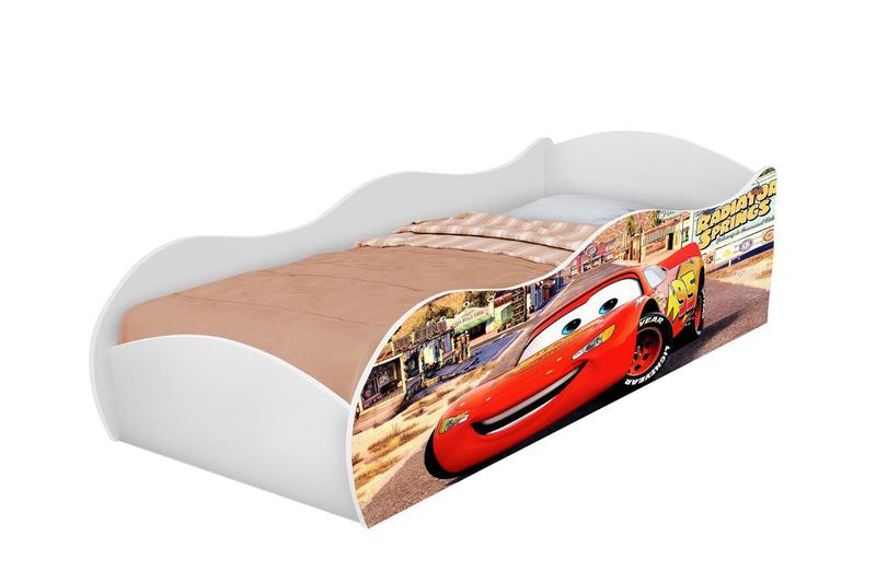 Imagem de Cama carro móveis para quarto infantil meninos com colchão