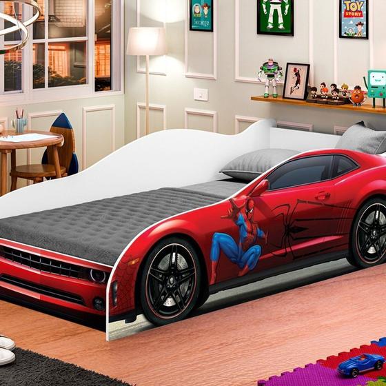 Imagem de Cama Carro SPD Infantil para meninos Vermelho