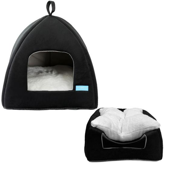 Imagem de Cama Casa Toca Iglu Tenda Caminha Cabana para Cachorros e Gatos Pet 47cmx45cm