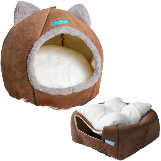 Imagem de Cama Casa Toca Iglu Tenda Caminha Cabana Para Gatos Pet 40X4