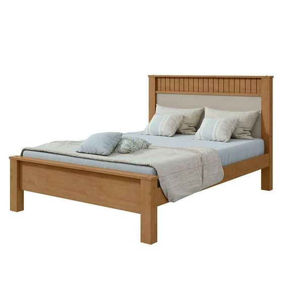 Imagem de Cama Casal Athenas 140 Amêndoa Clean Off White Flex - Lopas