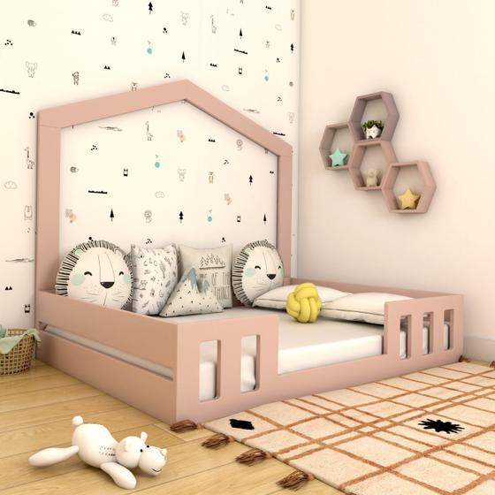 Imagem de Cama Casal com Casinha Montessoriana Play