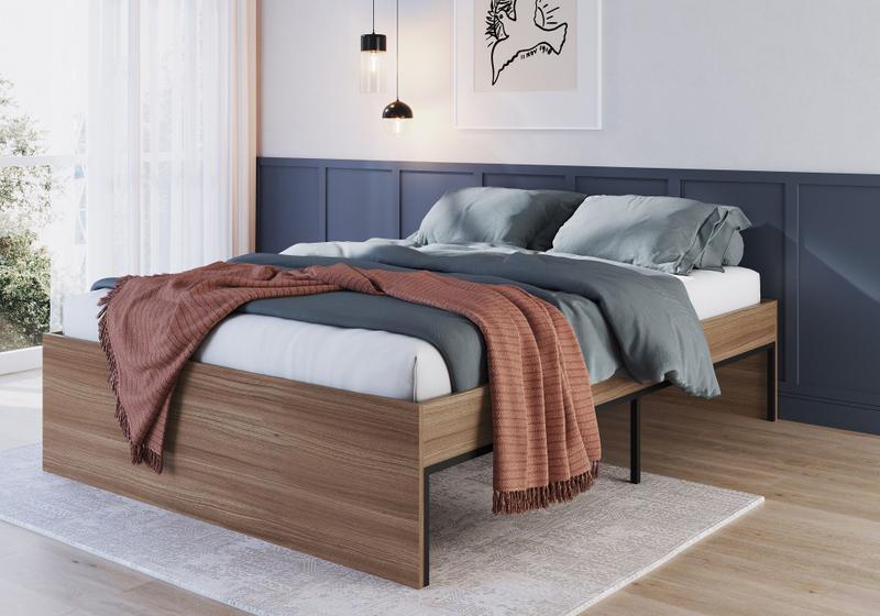 Imagem de Cama Casal Com Estrutura Aço Artetube 193 x 142 cm Art In Móveis