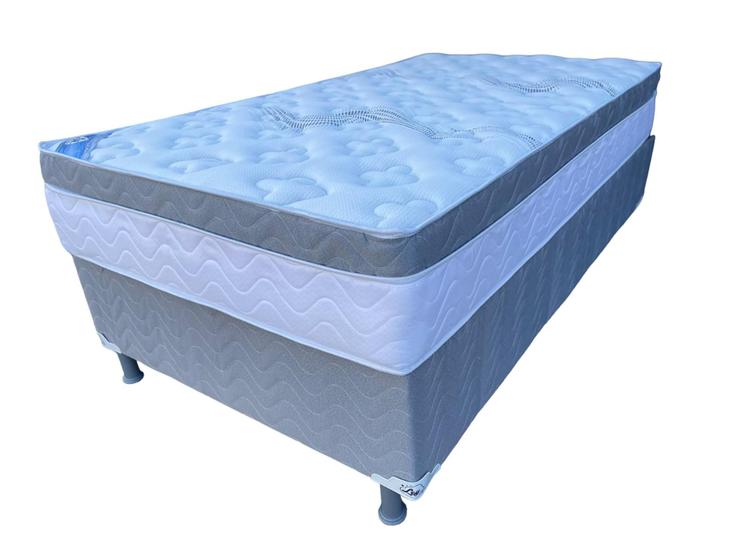 Imagem de Cama Casal Conjunto Box de Molas Ensacadas Isofort Soft da Ley Colchões