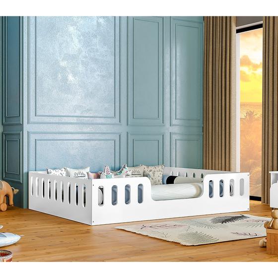 Imagem de Cama Casal Design Montessoriana Helo - Branco