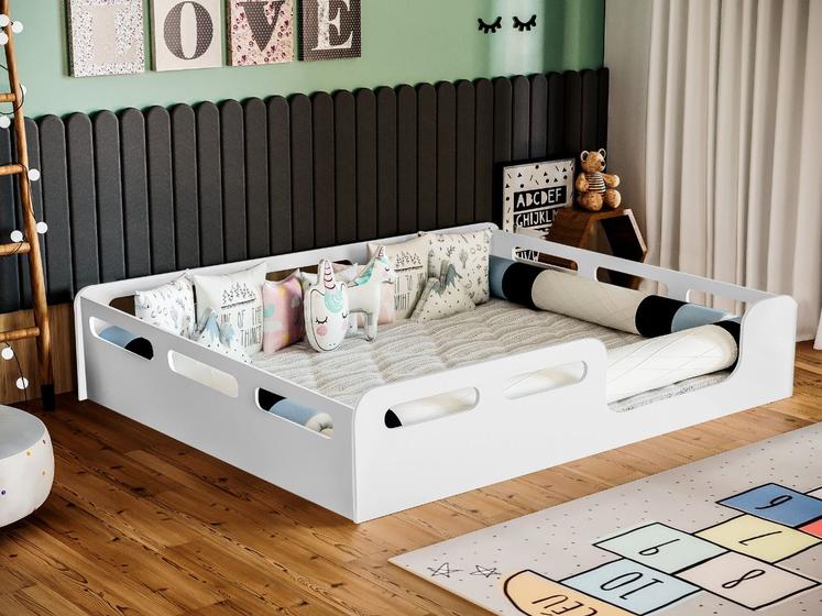 Cama Casal Japonesa com proteção lateral 100%mdf Branco é boa?