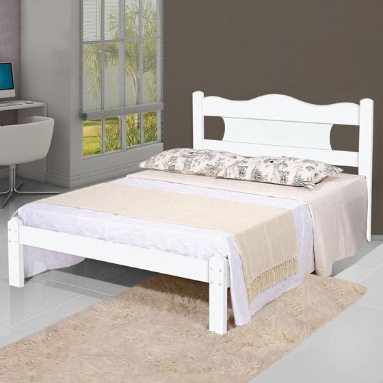 Imagem de Cama Casal Munique Branco - Gabrielli