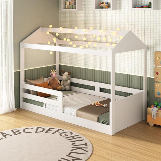 Imagem de Cama Casinha Infantil Montessoriana 8320 Branco