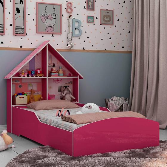 Imagem de Cama Casinha Montessoriana Solteiro Pink Ploc Gelius