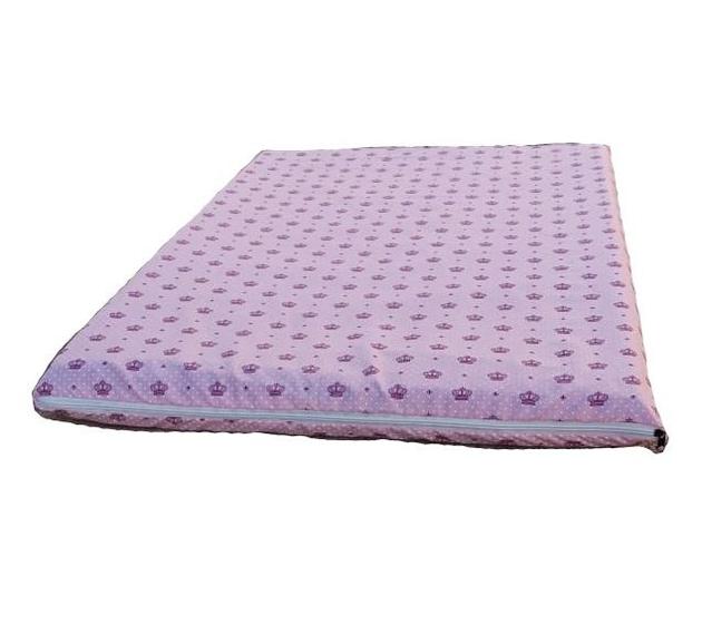 Imagem de cama colchão impermeável pra cachorro grande colchonete 65x85cm + capa com zíper