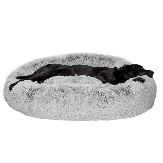 Imagem de Cama de cachorro Furhaven Calming Donut recarregável para cães grandes