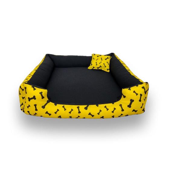 Imagem de cama de cachorro grande 70x70cm cama G cama pet até15kg caminha com zíper