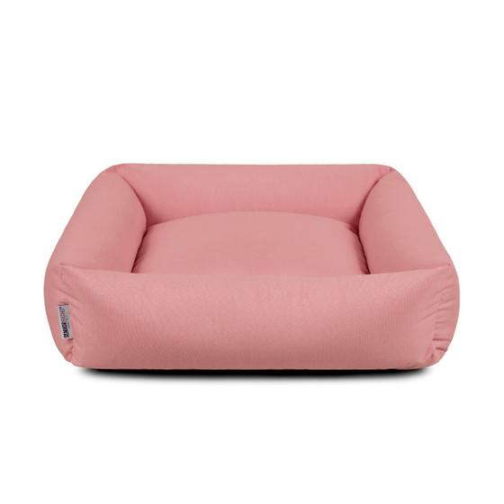 Imagem de Cama de Cachorro Impermeável Hanna Caminha Pet com Zíper 63x63 Rose