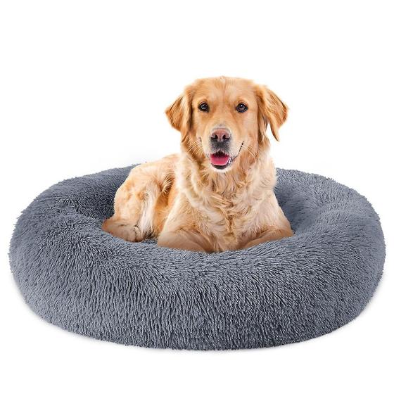 Imagem de Cama de cachorro Wokex Peace Donut Calming Cuddler para cães grandes