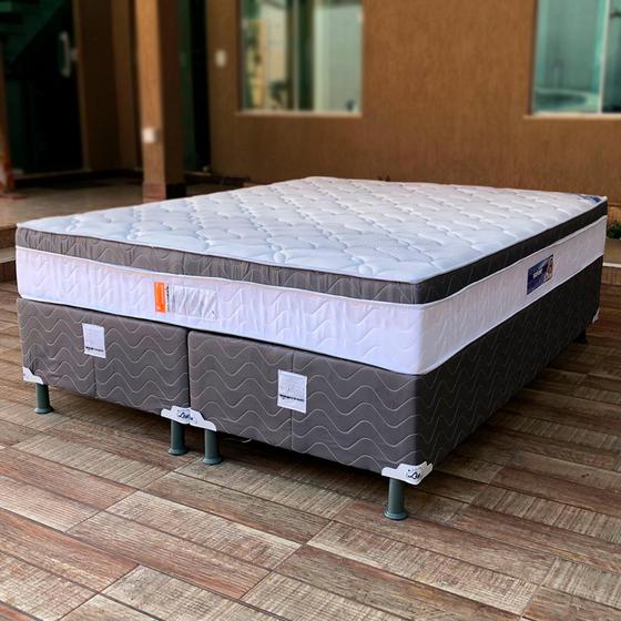 Cama De Casal Box Isofort Com Base Dupla KingSize Com Molas Ensacadas Cama De Casal Box Isofort Com Base Dupla KingSize Com Molas Ensacadas
