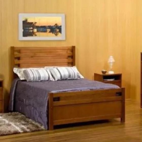 Imagem de Cama de Casal King Size 1,95 x 2,05 - Móveis de Gramado