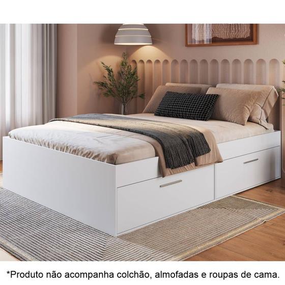 Imagem de Cama de Casal para colchões de 138x188cm com 4 Portas Tokio CK140 Art in Móveis