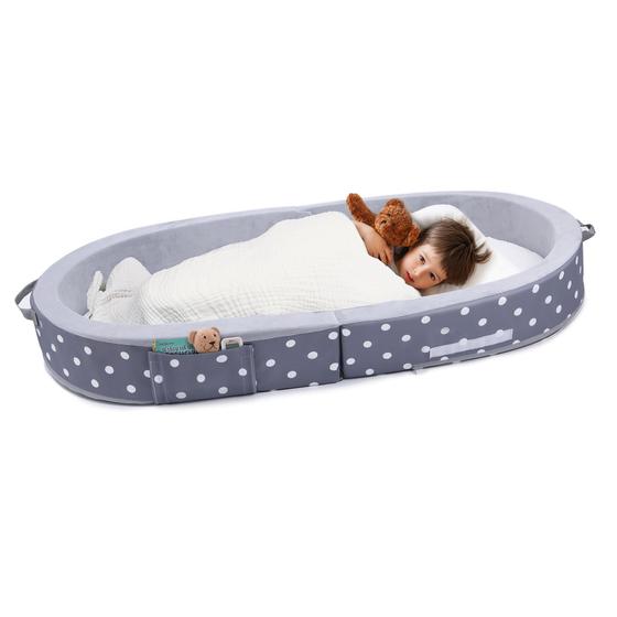Imagem de Cama de Chão Infantil Portátil Mooedcoe (1 a 3 anos) - Com Laterais de Segurança