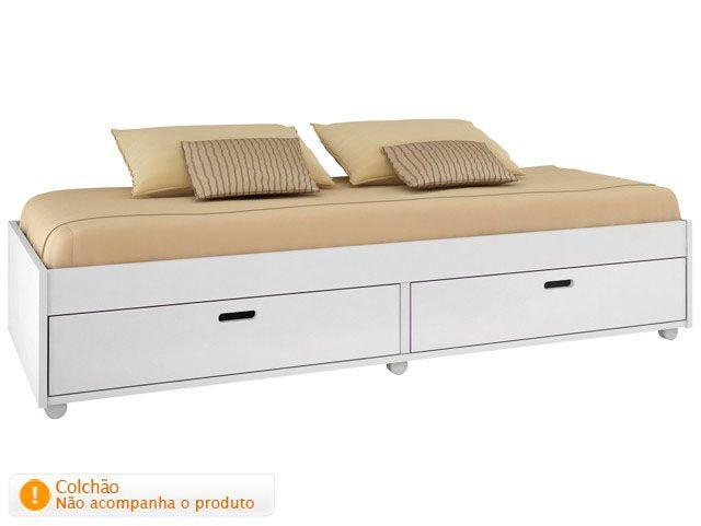 Imagem de Cama de Solteiro 84x189cm com 2 Gavetas 