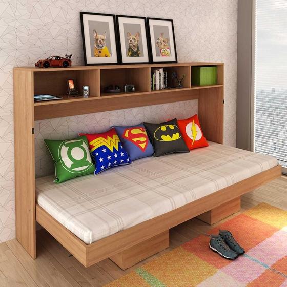 Imagem de Cama de Solteiro Articulável Multiuso Com 6 Nichos 195,8 cm