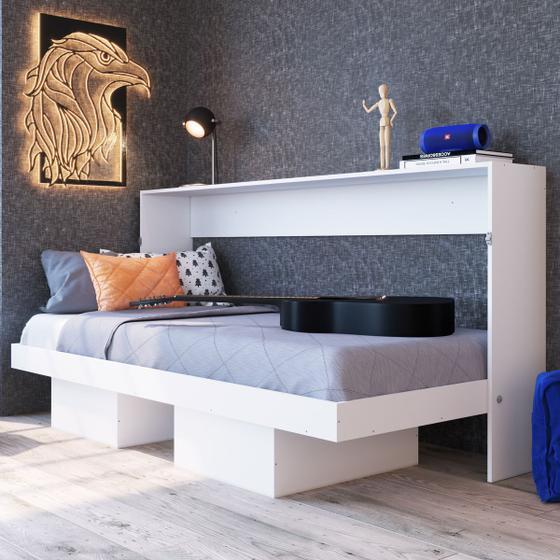 Cama De Solteiro Latino Articulável Ch2090 Branco - Art In Móveis Menor preço em Cama De Solteiro Latino Articulável Ch2090 Branco - Art In Móveis