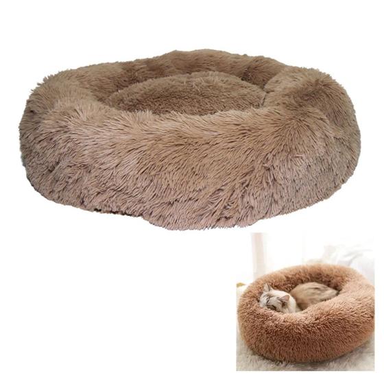 Imagem de Cama Donut  Cachorro Gato Pet 60Cm Nuvem Confortavel Caminha Rosquinha Animais Estimaçao Petshop Casa Macio