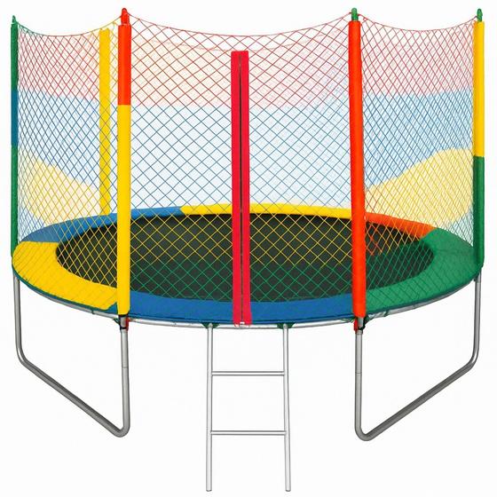 Cama Elástica Pula Pula 2,44 Suporta 270Kg Alta resistência Rede com Zíper - TRAMPOLIM BRINQUEDOS